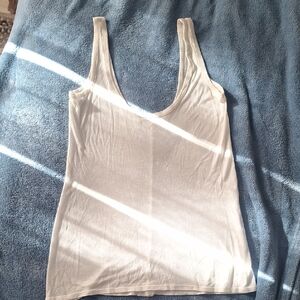 The Row White Scoop Neck Tank Top